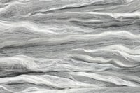 Merinokammzug grau mit Tussahseide