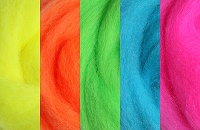 Ashford Schnupperpaket Merinokammzug Neonfarben knallfarbig
