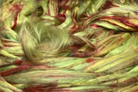 Merinokammzug mit Maulbeerseide, Bambus und Sari Seide